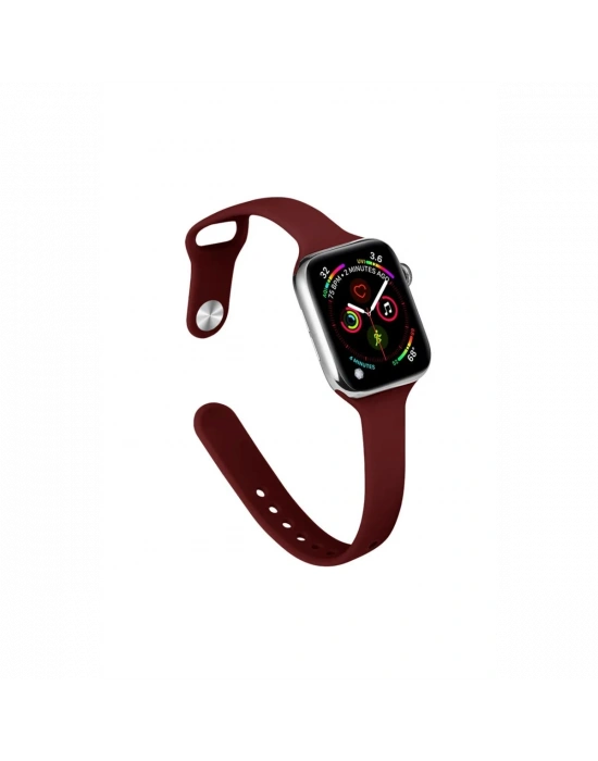 Newface Apple Watch 38mm Klasik Kordon - Bordo