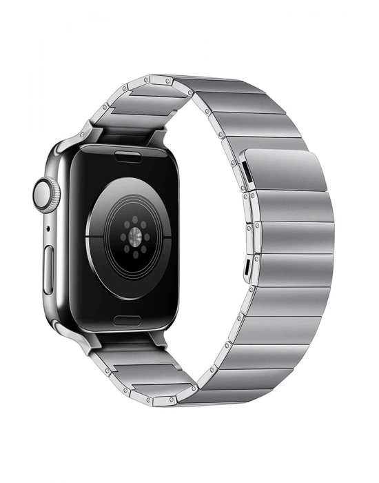 Newface Apple Watch 38mm KR404 Huks Kordon - Gümüş