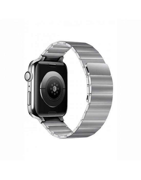 Newface Apple Watch 38mm KR404 Huks Kordon - Gümüş