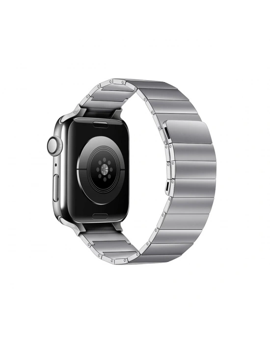 Newface Apple Watch 38mm KR404 Huks Kordon - Gümüş