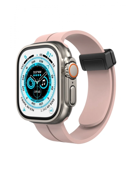 Newface Apple Watch 38mm KR412 Elegance Stylısh Kordon - Pudra