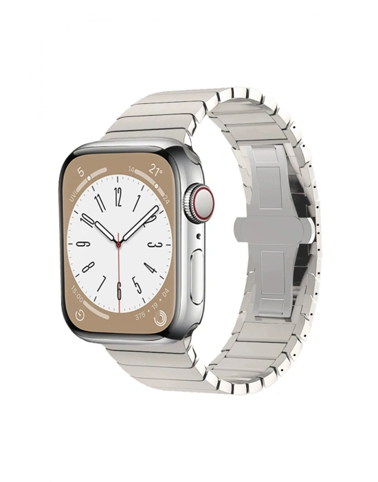 Newface Apple Watch 38mm KR413 Fine Steel Kordon - Yıldız Işığı