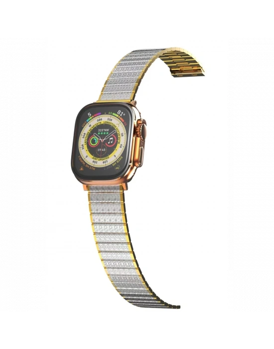Newface Apple Watch 38mm Made Metal Kordon - Gümüş-Gold