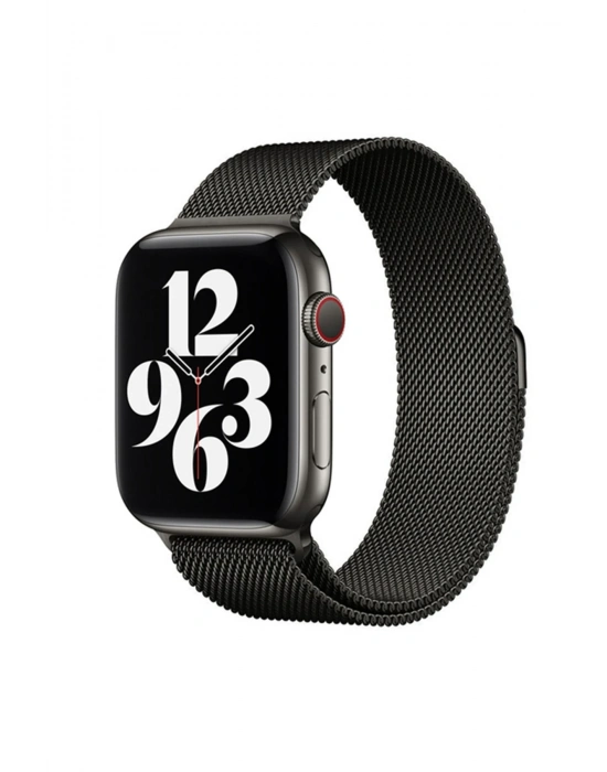 Newface Apple Watch 38mm Metal Mıknatıslı Kordon - Siyah