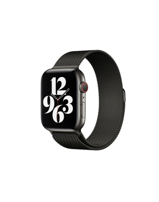Newface Apple Watch 38mm Metal Mıknatıslı Kordon - Siyah