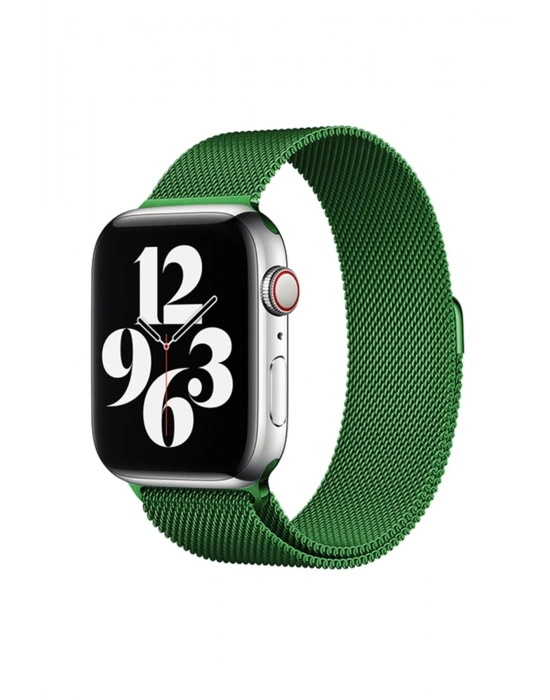 Newface Apple Watch 38mm Metal Mıknatıslı Kordon - Yeşil