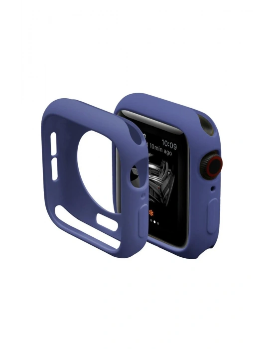 Newface Apple Watch 38mm Silikon Alt Kasa - Mavi