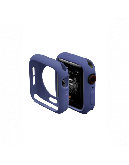 Newface Apple Watch 38mm Silikon Alt Kasa - Mavi