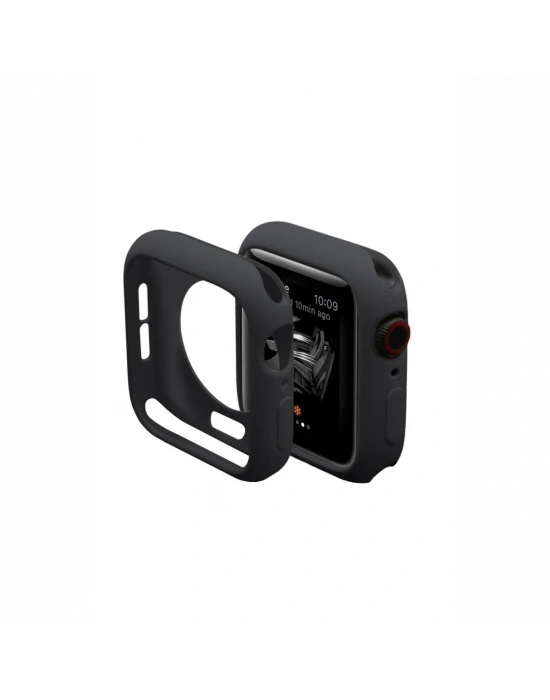 Newface Apple Watch 38mm Silikon Alt Kasa - Siyah