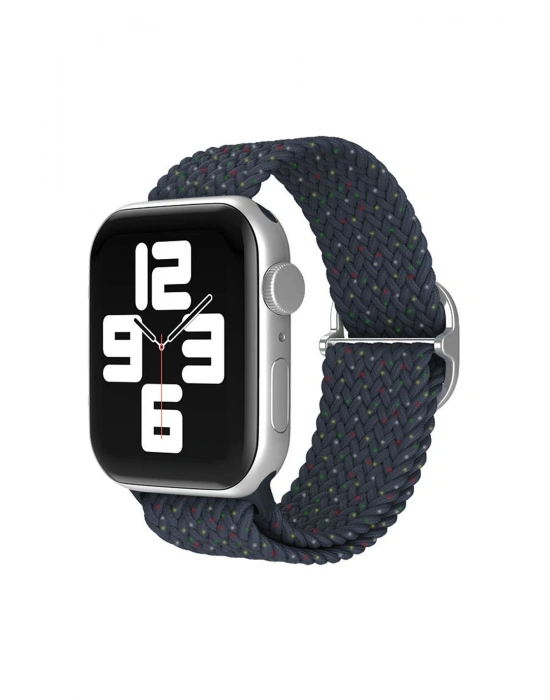 Newface Apple Watch 38mm Star Kordon - Benekli Lacivert
