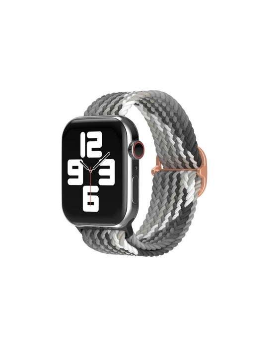 Newface Apple Watch 38mm Star Kordon - Gri-Siyah