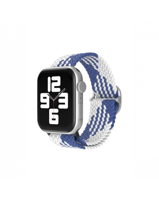 Newface Apple Watch 38mm Star Kordon - Mavi-Beyaz