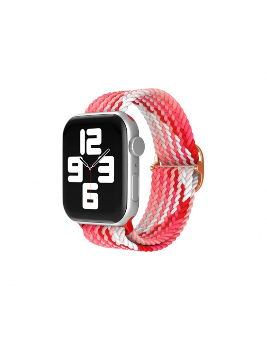 Newface Apple Watch 38mm Star Kordon - Pembe-Kırmızı