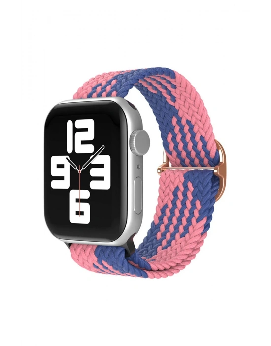 Newface Apple Watch 38mm Star Kordon - Pembe-Mavi