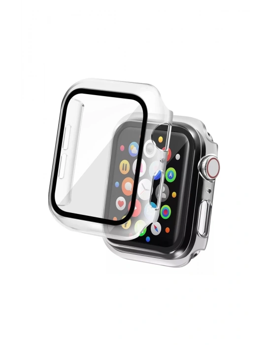 Newface Apple Watch 42mm Camlı Kasa Ekran Koruyucu - Şeffaf