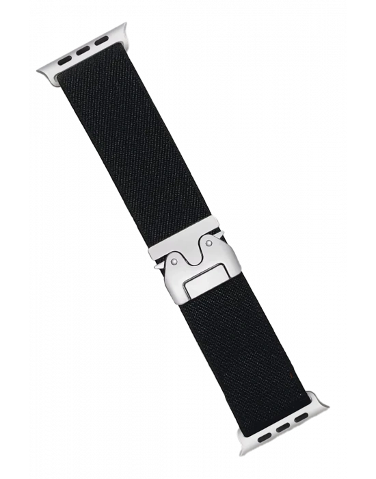 Newface Apple Watch 42mm Forest Kumaş Kordon - Siyah