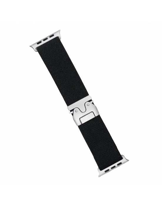 Newface Apple Watch 42mm Forest Kumaş Kordon - Siyah