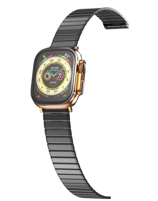 Newface Apple Watch 42mm Made Metal Kordon - Siyah
