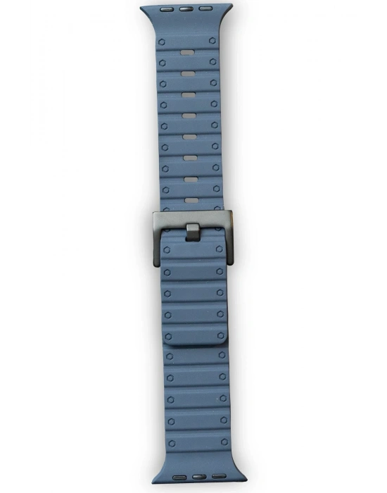 Newface Apple Watch 42mm Magnus Mıknatıslı Silikon Kordon - Mavi