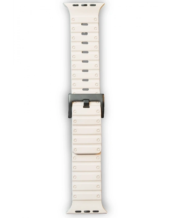 Newface Apple Watch 42mm Magnus Mıknatıslı Silikon Kordon - Yıldız Işığı