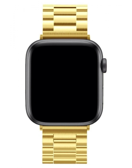 Newface Apple Watch 42mm Metal Baklalı Kordon - Gold