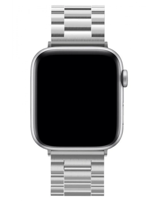 Newface Apple Watch 42mm Metal Baklalı Kordon - Gümüş