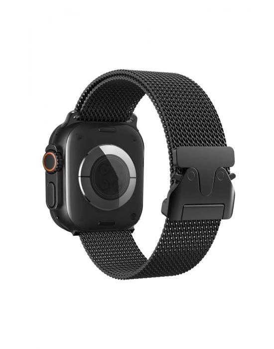 Newface Apple Watch 42mm Milano Metal Kordon - Siyah