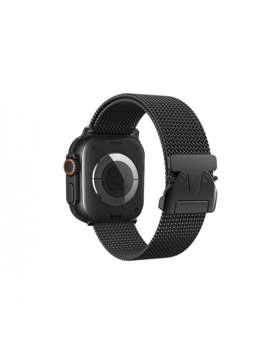 Newface Apple Watch 42mm Milano Metal Kordon - Siyah