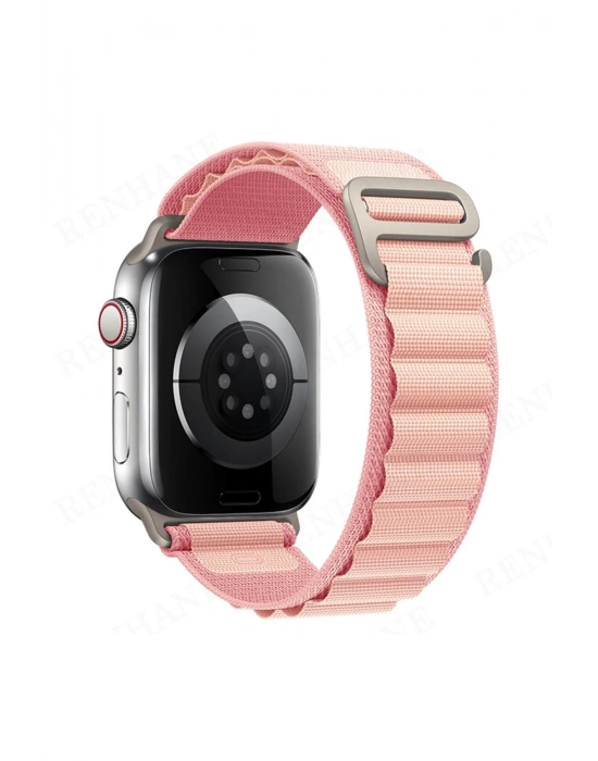 Newface Apple Watch 42mm Mountain Kordon - Pembe