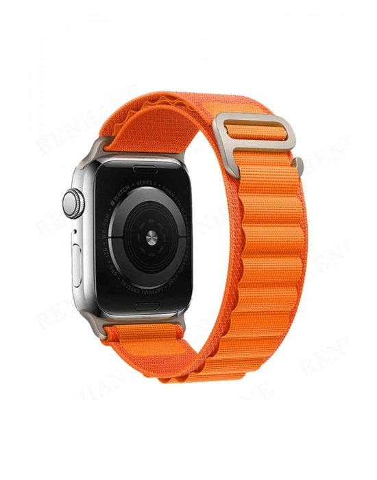 Newface Apple Watch 42mm Mountain Kordon - Turuncu
