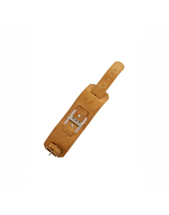 Newface Apple Watch 42mm NL17 Deri Kordon - Taba