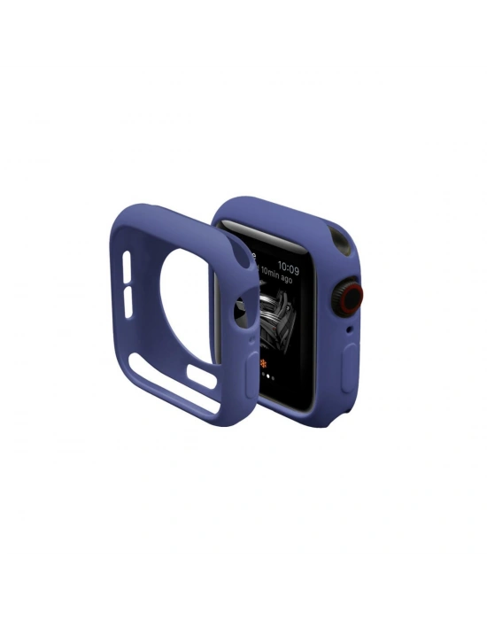 Newface Apple Watch 42mm Silikon Alt Kasa - Mavi