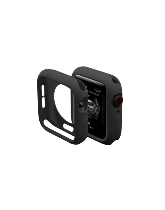 Newface Apple Watch 42mm Silikon Alt Kasa - Siyah