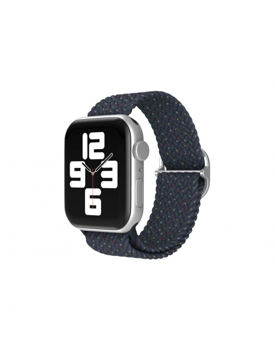 Newface Apple Watch 42mm Star Kordon - Benekli Lacivert