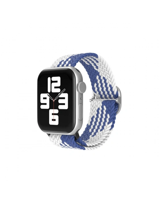 Newface Apple Watch 42mm Star Kordon - Mavi-Beyaz