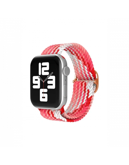 Newface Apple Watch 42mm Star Kordon - Pembe-Kırmızı