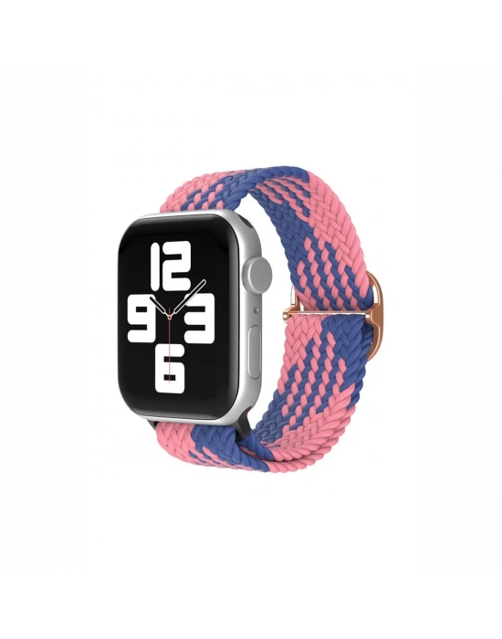 Newface Apple Watch 42mm Star Kordon - Pembe-Mavi
