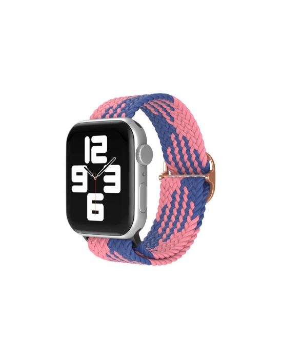 Newface Apple Watch 42mm Star Kordon - Pembe-Mavi