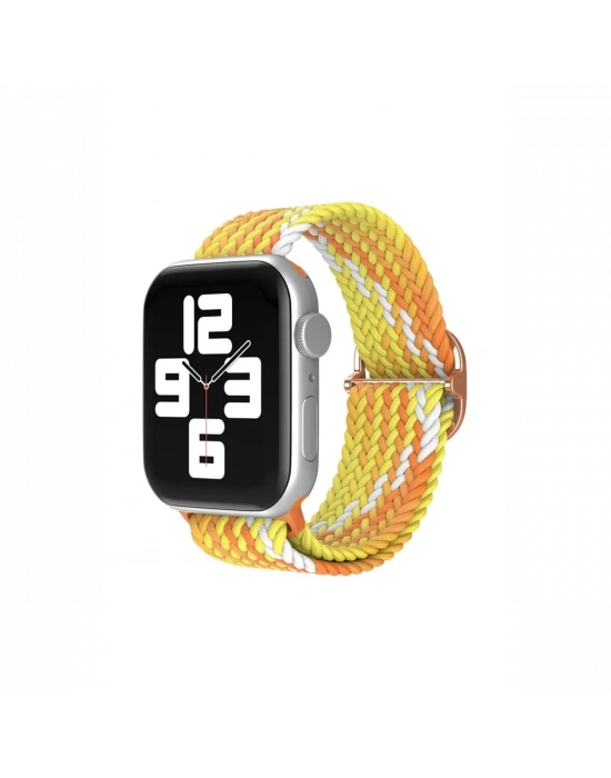 Newface Apple Watch 42mm Star Kordon - Turuncu-Sarı