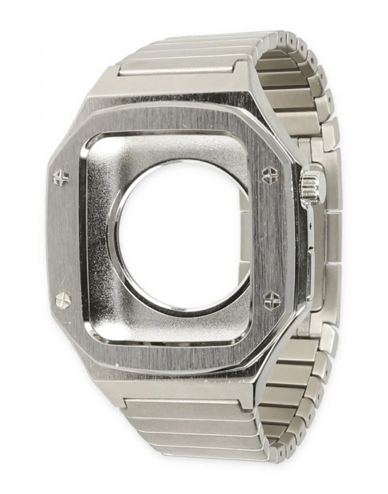 Newface Apple Watch 44mm KR409 Metal Kordon - Gümüş