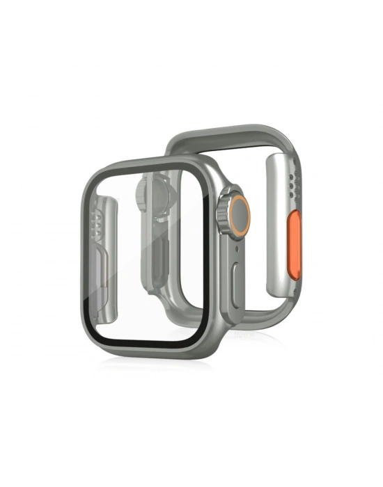 Newface Apple Watch 44mm Watch 49mm Kasa Dönüştürücü ve Ekran Koruyucu - Yıldız Işığı