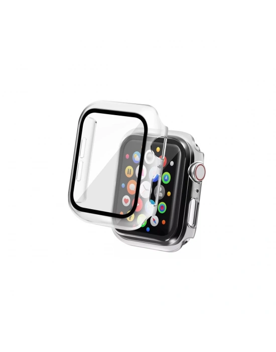 Newface Apple Watch Ultra 49mm Camlı Kasa Ekran Koruyucu - Şeffaf