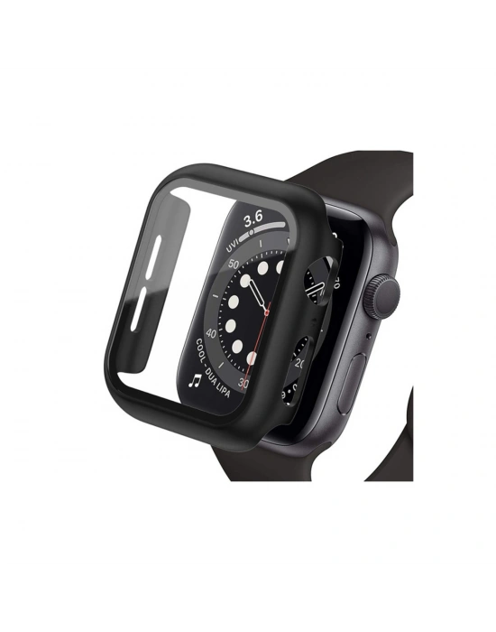 Newface Apple Watch Ultra 49mm Camlı Kasa Ekran Koruyucu - Siyah