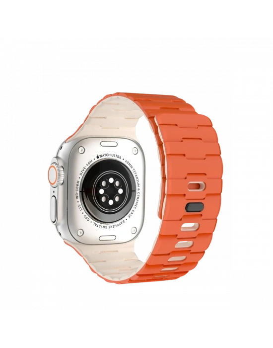 Newface Apple Watch Ultra 49mm Wowen Kordon - Turuncu