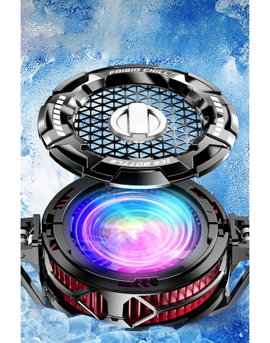 Newface FS02 15W RGB Radyatör Telefon Soğutucu Fan - Siyah