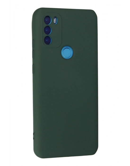 Newface General Mobile GM 21 Plus Kılıf Nano içi Kadife Silikon - Koyu Yeşil