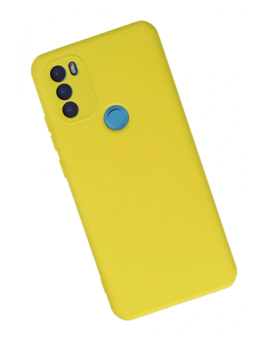 Newface General Mobile GM 21 Plus Kılıf Nano içi Kadife Silikon - Sarı