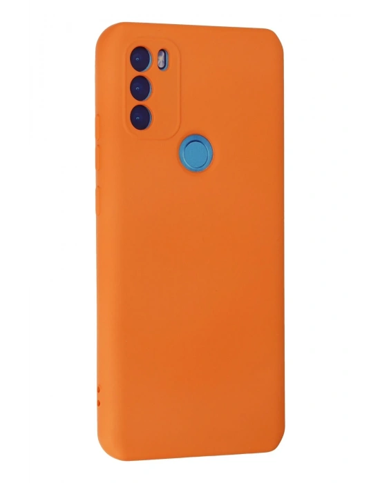 Newface General Mobile GM 21 Plus Kılıf Nano içi Kadife Silikon - Turuncu