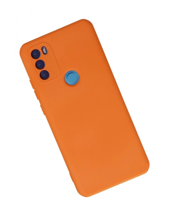 Newface General Mobile GM 21 Plus Kılıf Nano içi Kadife Silikon - Turuncu