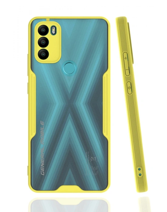 Newface General Mobile GM 21 Plus Kılıf Platin Silikon - Sarı